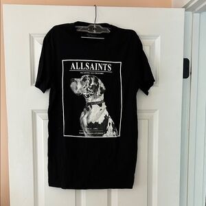 All Saints Black Dog Graphic Tee